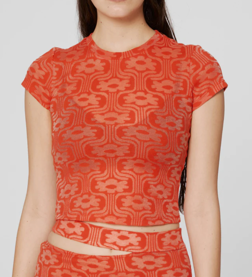 Shrunk Tee in Poppy