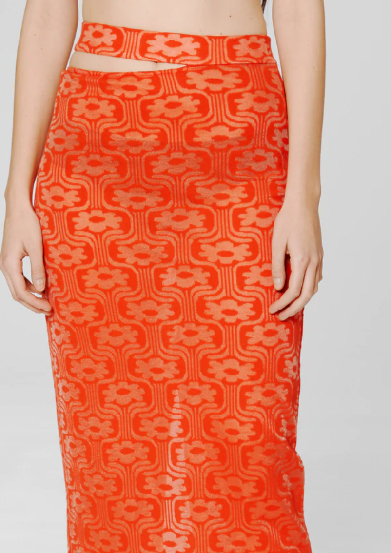 Shrunk Skirt in Poppy
