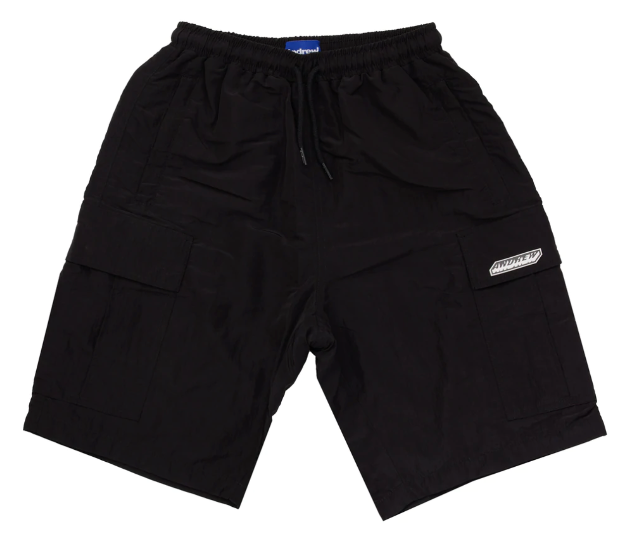 Power Nylon Cargo Shorts in Black