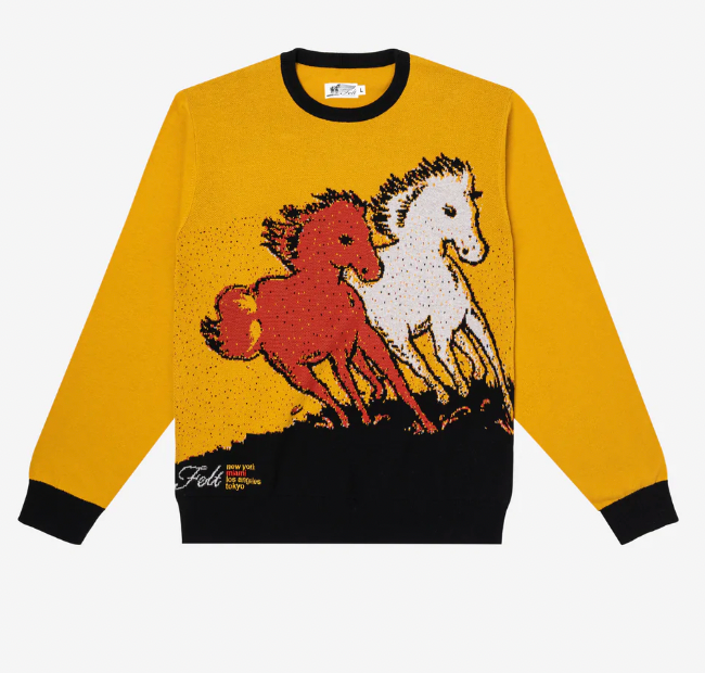 Roam Knit Sweater in Gold