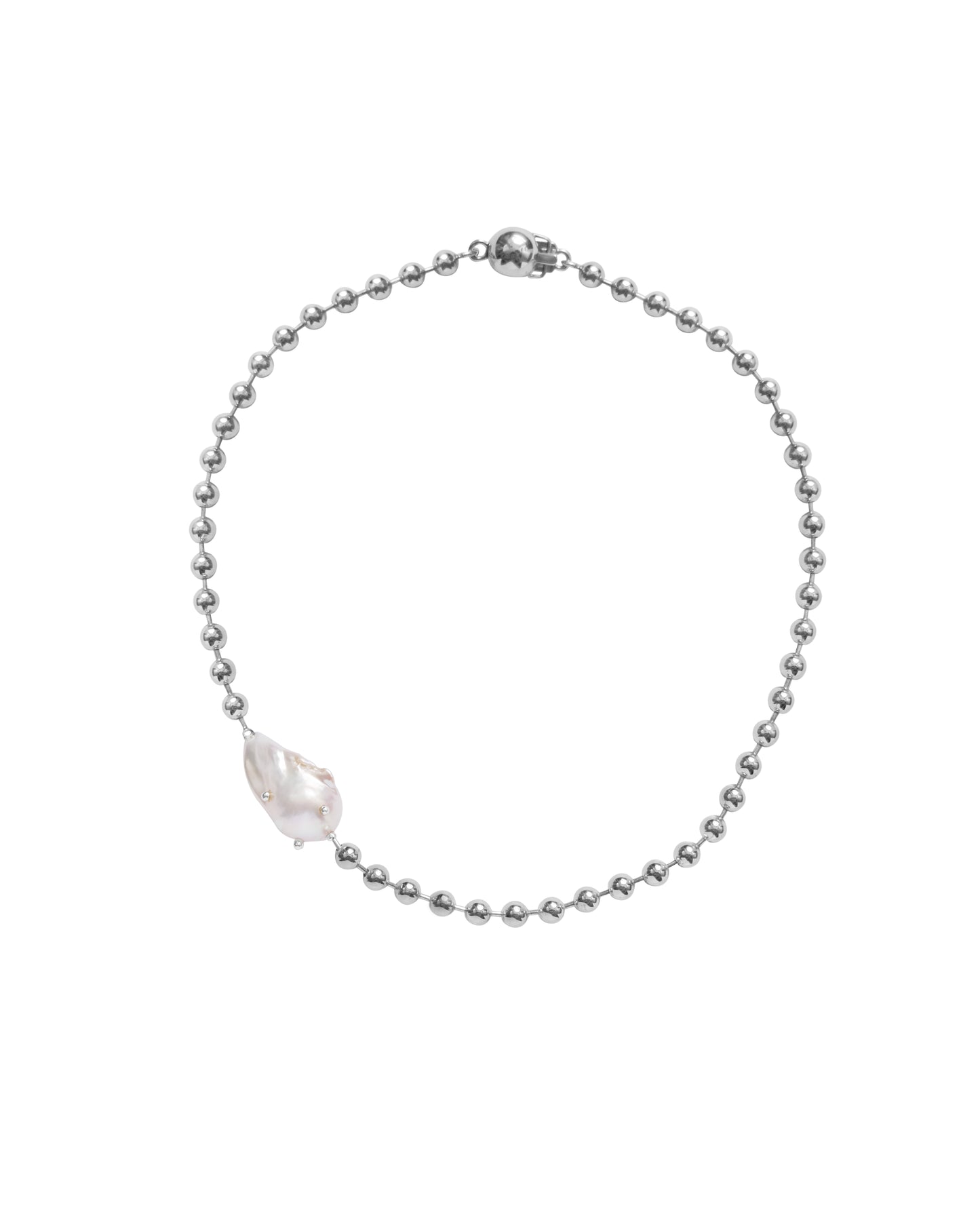 VARON Single Perlita Necklace in Sterling Silver - GENERO NEUTRAL