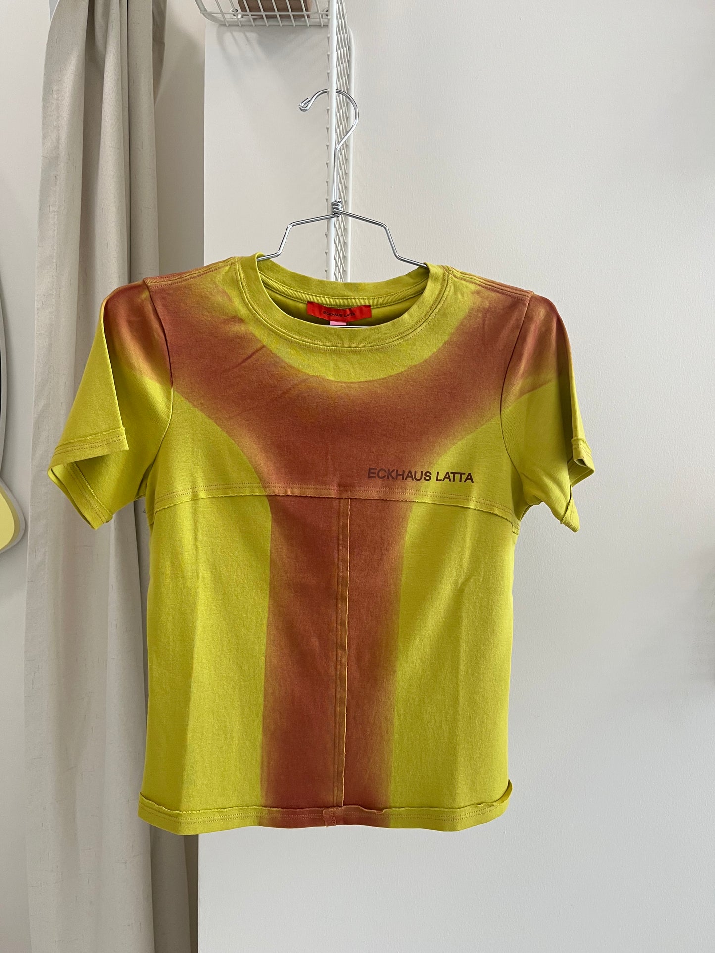 Lapped Baby Tee in Pomelo Spray