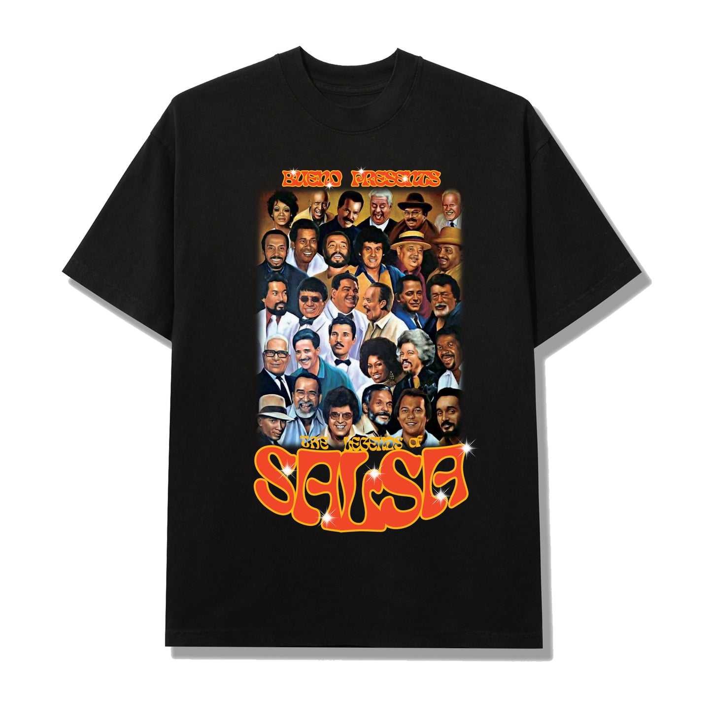 Bueno Salsa All Stars Tee in Black - GENERO NEUTRAL