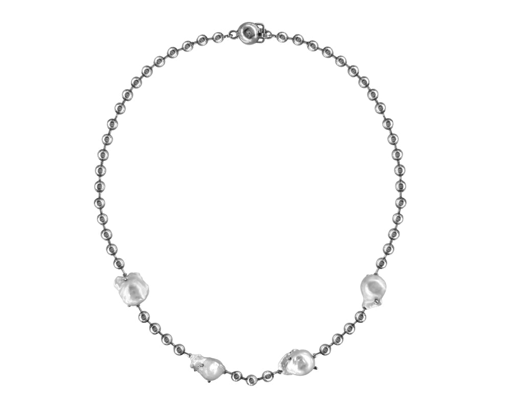 VARON 4 Perlita Necklace in Sterling Silver - GENERO NEUTRAL