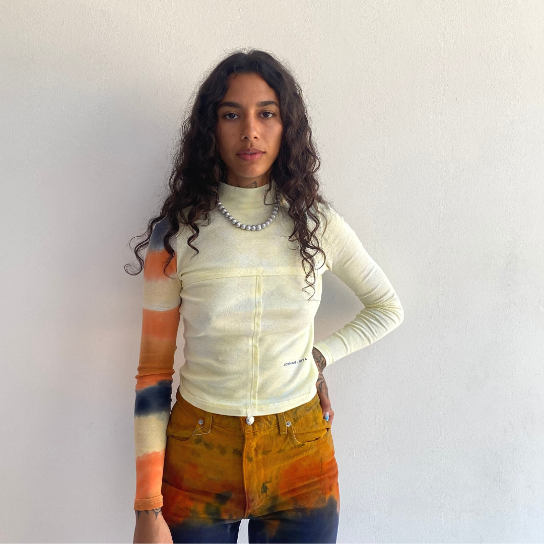 Lapped Baby Turtleneck in Sunstone