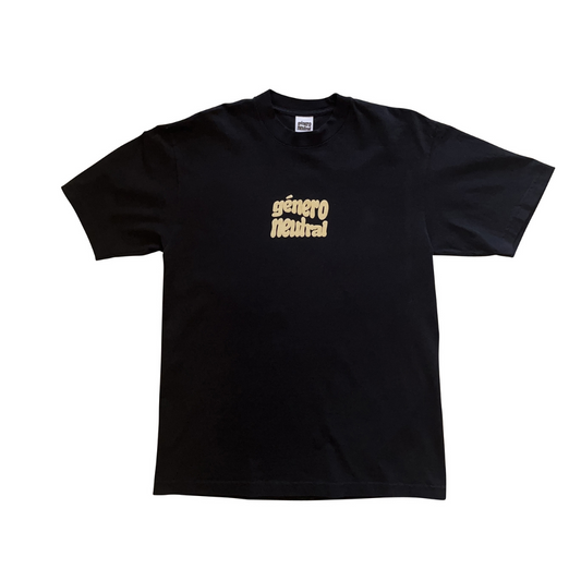 GNLA Shop Tee in Black + Green