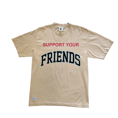 GNLA x KOI Support Your Friends Tee in Cream