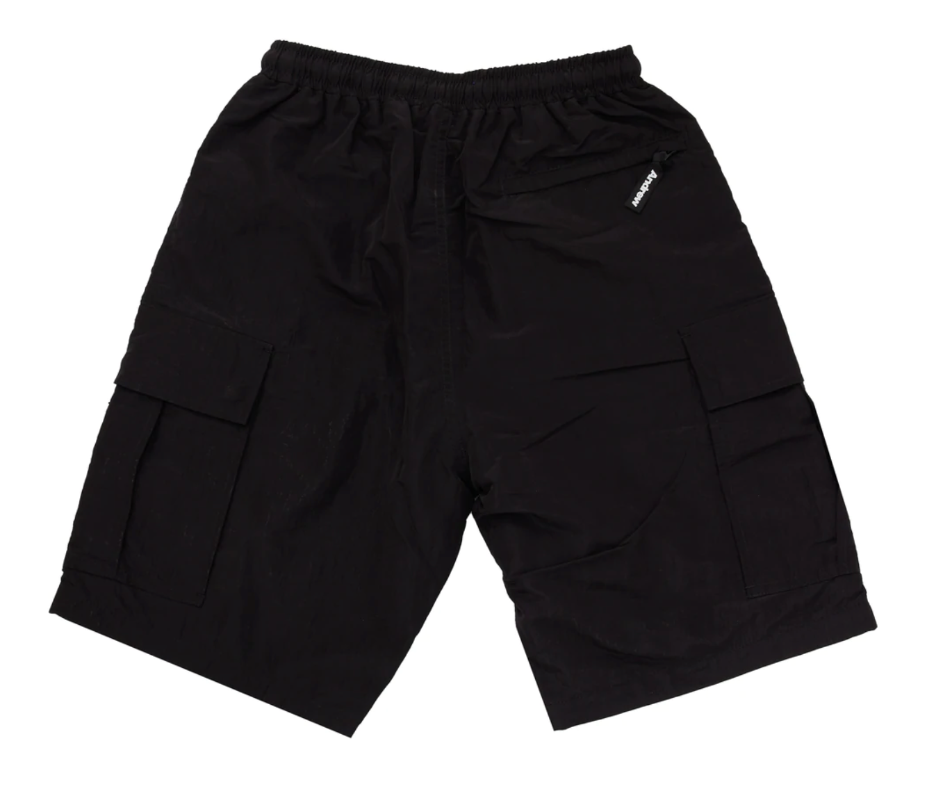 Power Nylon Cargo Shorts in Black