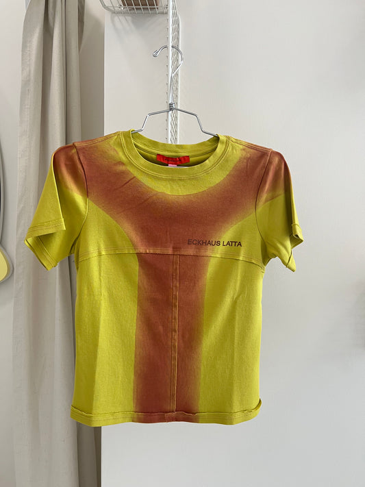 Lapped Baby Tee in Pomelo Spray