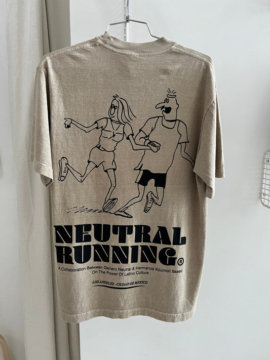 Neutral Running T-Shirt in Taupe